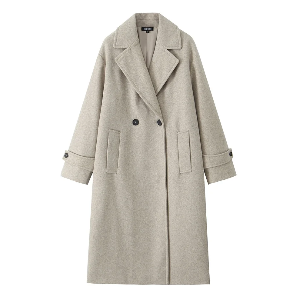 Coatiy Women's Soft Wool-Blend Coat