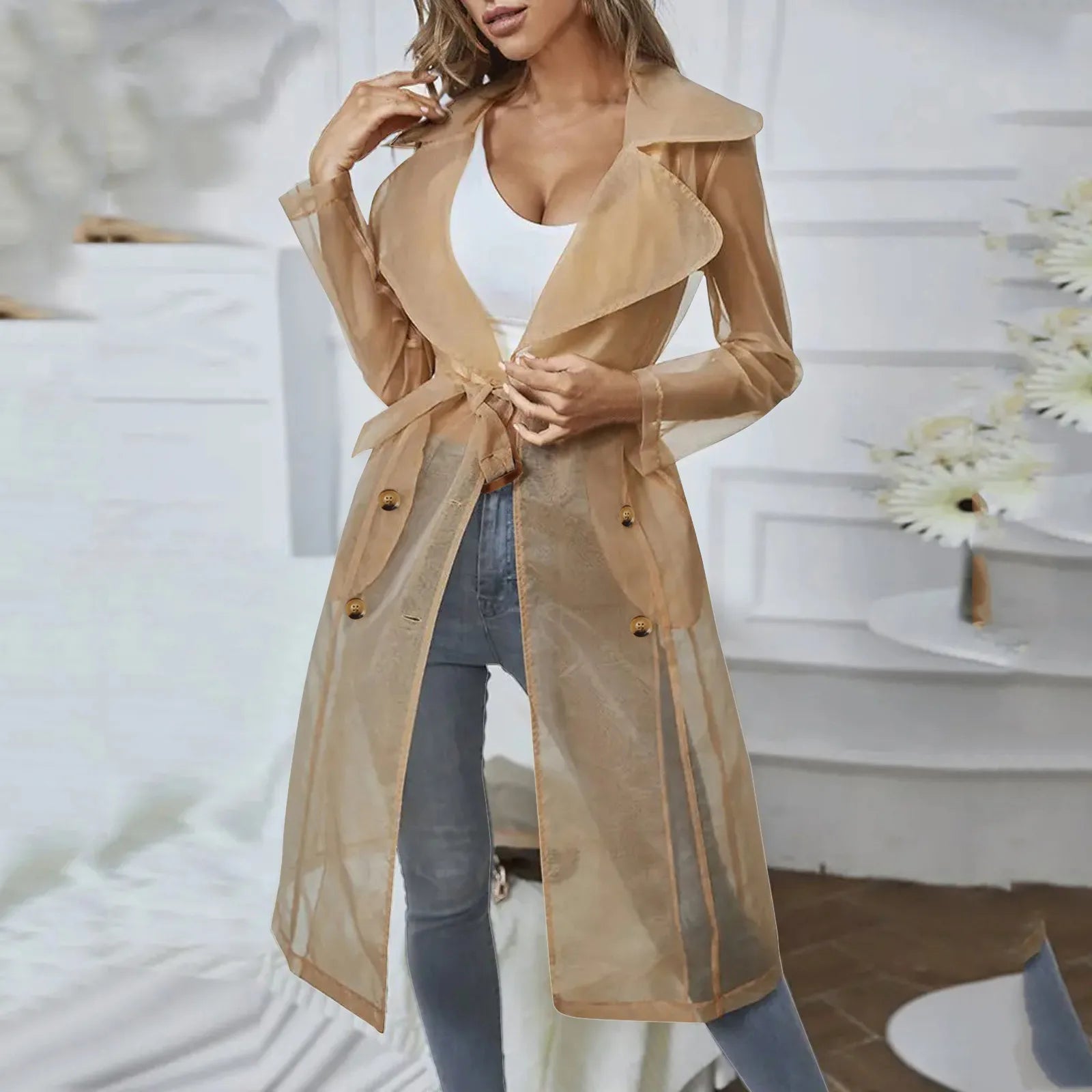 Lightweight Long Sleeve Overcoat
